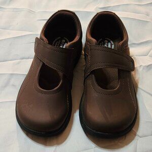 Brown Velcro Comfort Technology Fit Villa Women's Shoes